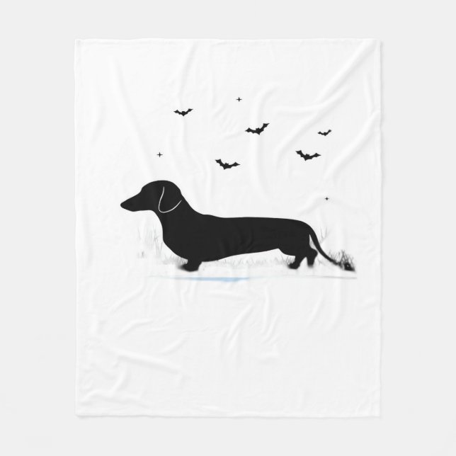 Couverture Polaire Dachshund Halloween Costume Mon Dachshund est Mon  (Devant)