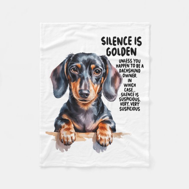 Couverture Polaire Dachshund Ideas For Women &amp; Novelty Miniature  (Devant)