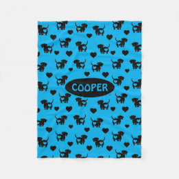 Couverture Polaire Dachshund Love Toece Blanket Chien