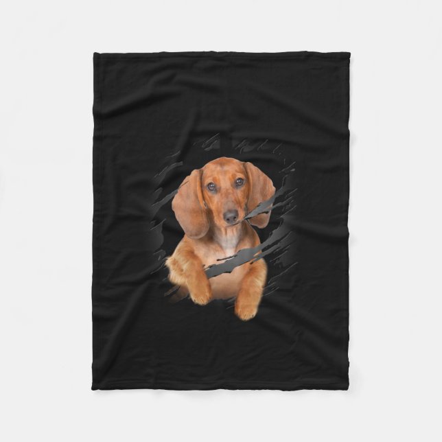 Couverture Polaire Dachshund Lover Cute Dachshund (Devant)