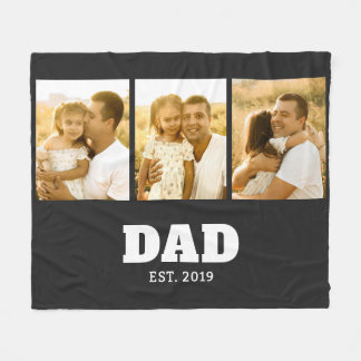 Couverture Polaire Dad Established Bold Text Black 3 Photo