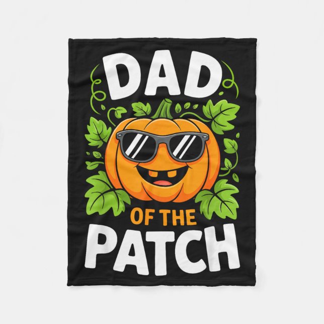 Couverture Polaire Dad Of The Patch Shirt Halloween Men Daddy Pumpkin (Devant)
