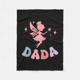 Couverture Polaire Dada de la petite fée, fille du premier anniversai
