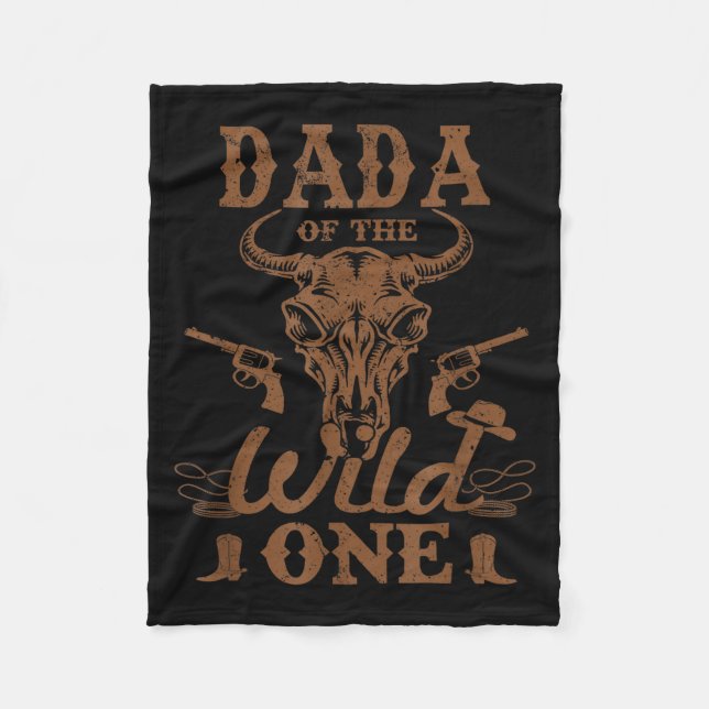 Couverture Polaire Dada Of The Wild One Cowboy Western Rodeo Party Ma (Devant)
