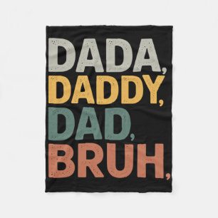 Couverture Polaire Dada Papa Papa Bruh Fête des pères Drôle Papa Bruh