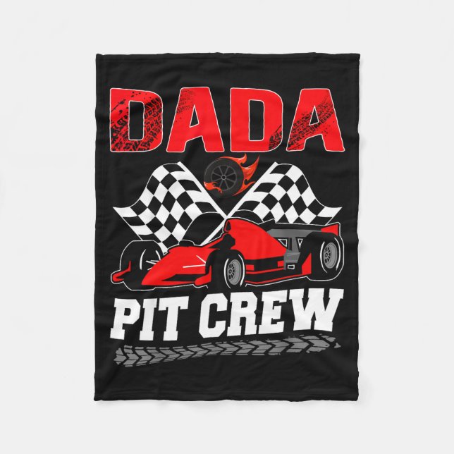 Couverture Polaire Dada T Crew Racing Family Race Car Birthday Boy  (Devant)