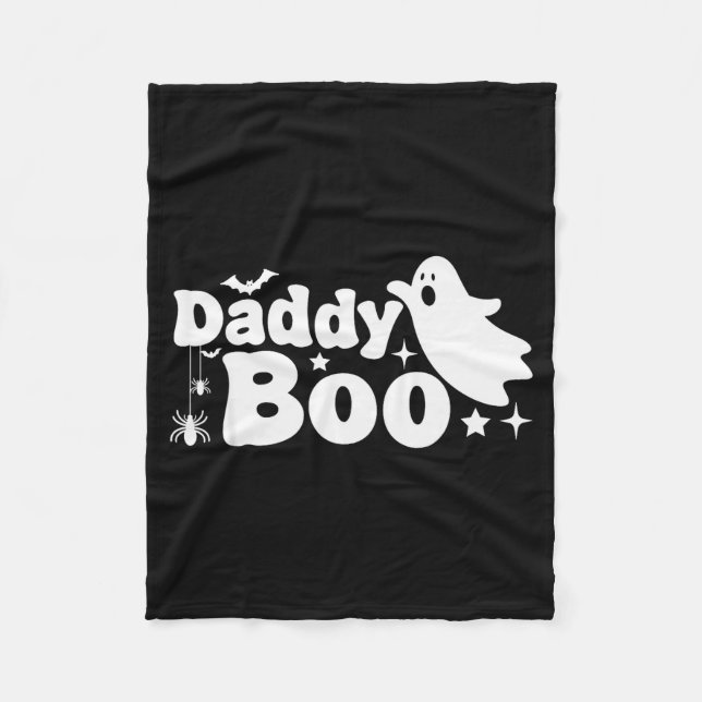 Couverture Polaire Daddy Boo Funny Ghost Halloween Family Matching  (Devant)