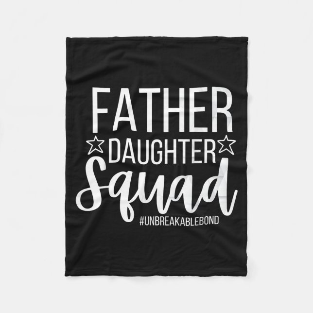 Couverture Polaire Daddy Daughter Squad Fathers Day Matching Dad And  (Devant)