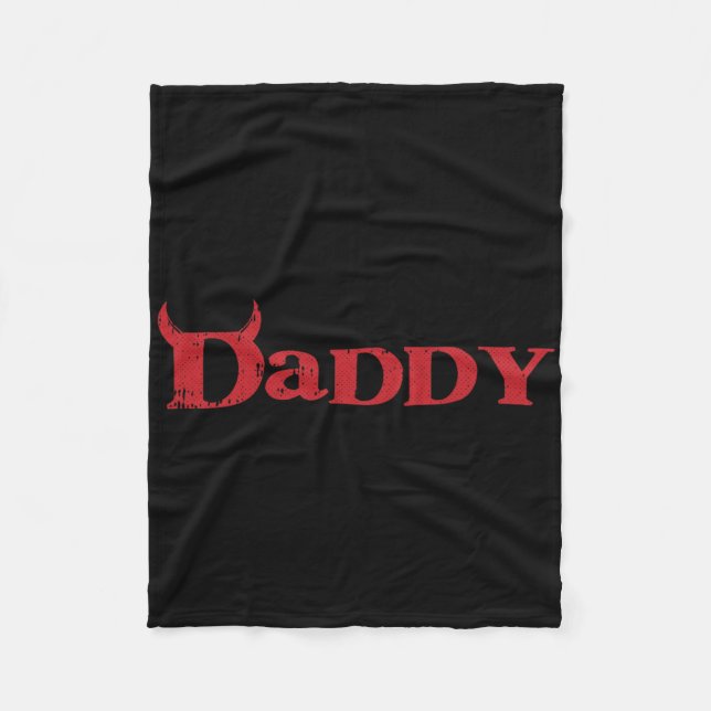 Couverture Polaire Daddy Devil Horn Lazy Costume d'Halloween Pap goth (Devant)