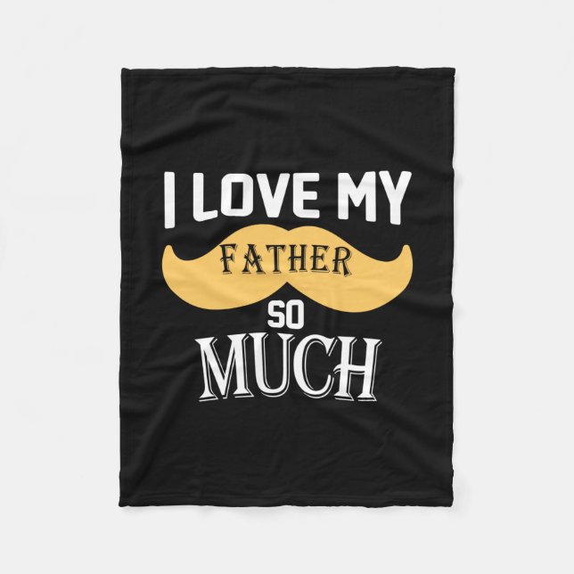 Couverture Polaire Daddy Don J'Aime Mon Père Tant (Devant)