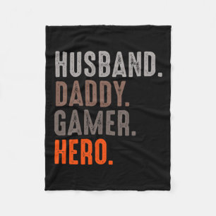 Couverture Polaire Daddy Gamer Hero - Esport Lover - Jeu vidéo
