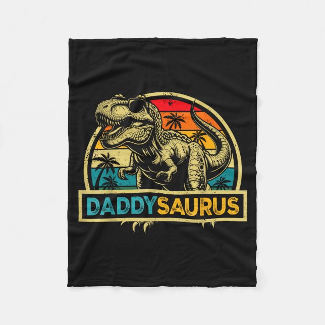 Couverture Polaire Daddysaurus T Rex Dinosaur Daddy Saurus Family Mat (Devant)