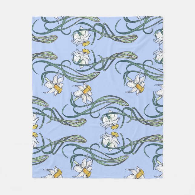 Couverture Polaire Daffodils Art : Nouveau Printemps (Devant)