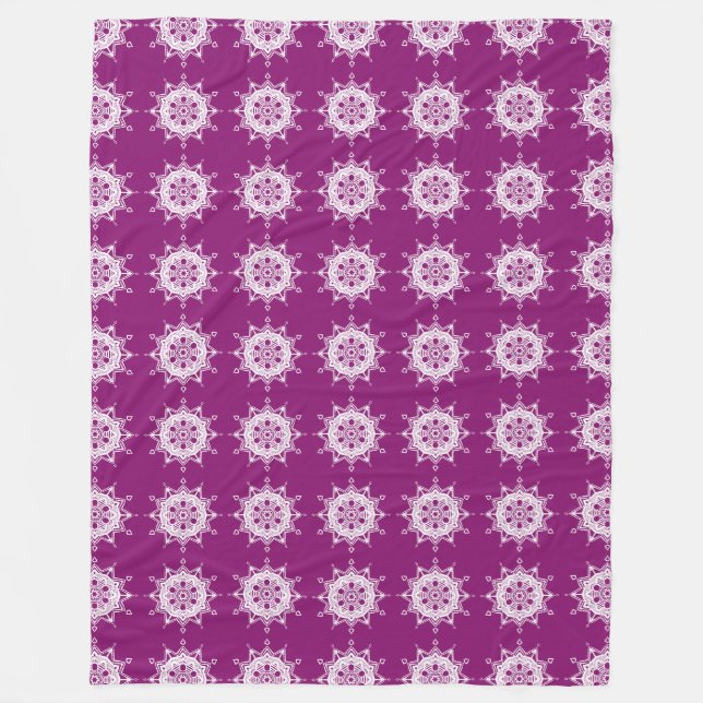 Couverture Polaire Dahlia Mandala (Devant)