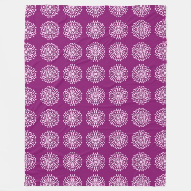 Couverture Polaire Dahlia Mandala (Devant)