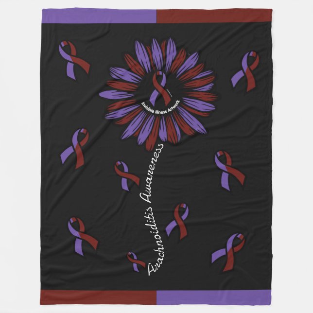 Couverture Polaire Daisy...Arachnoiditis Blanche polaire (Devant)
