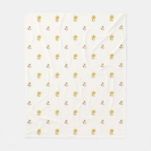 Couverture Polaire Daisy Dreams Jaune Brown
