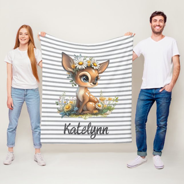 Couverture Polaire Daisy Fawn Snuggle (En situation)
