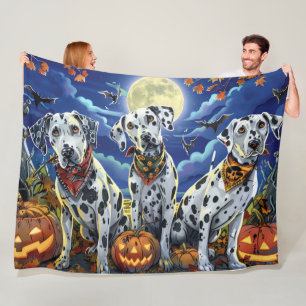 Couverture Polaire Dalmatien Halloween Épouvantable