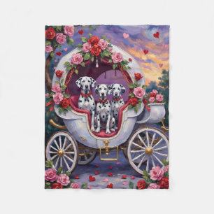 Couverture Polaire Dalmatien Saint-Valentin 