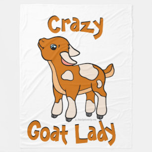 Couverture Polaire DAME DE CHÈVRE CRAZY par TotallyGoatally™