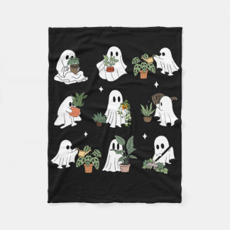 Couverture Polaire Dame de la plante fantôme Rétro Halloween Plantes