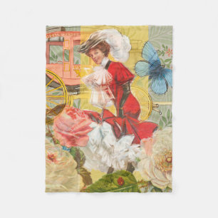 Couverture Polaire Dame victorienne femme élégante riche illustration