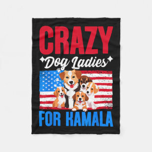 Couverture Polaire Dames de chien pour Kamala Harris Président améric