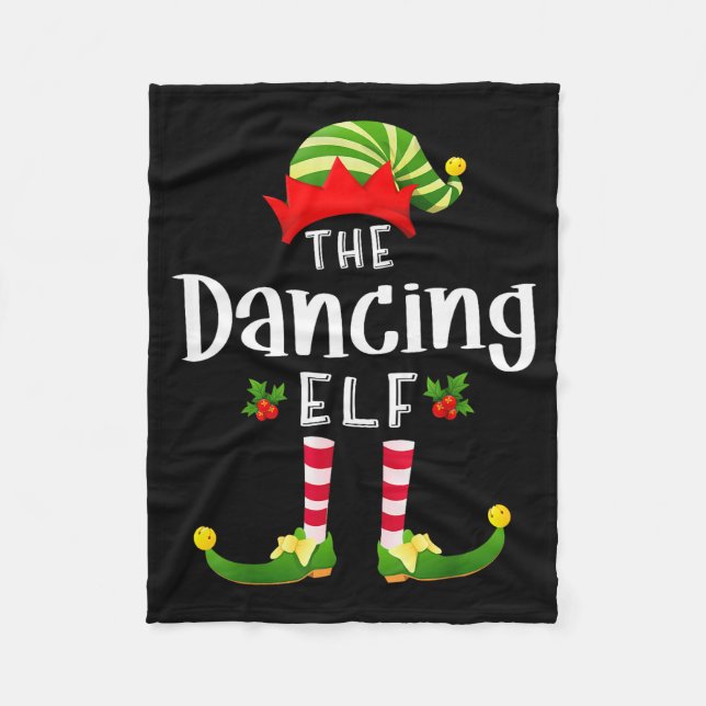Couverture Polaire Dancing Christmas Elf Matching Pajama X-mas Party  (Devant)