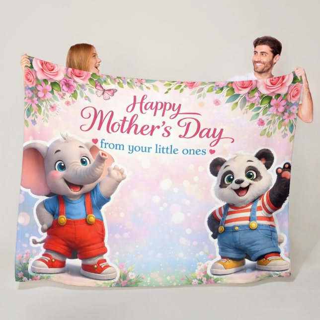 Couverture Polaire Danny et Dave, joyeuse fête des mères capricieuse  (En situation)
