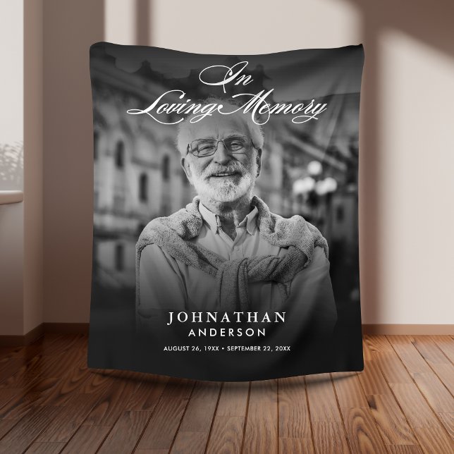 Couverture Polaire Dans Love Memory Photo Script élégant (Créateur téléchargé)