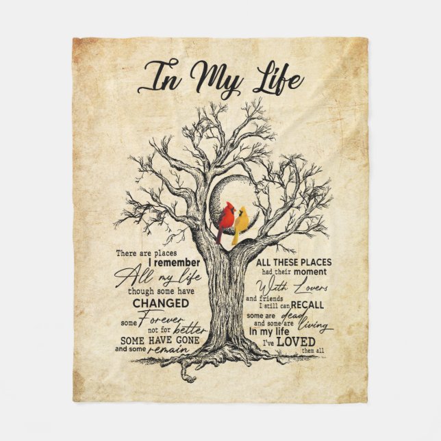 Couverture Polaire Dans Ma Vie, Il Y A Des Endroits Que Je Me Souvien (Devant)