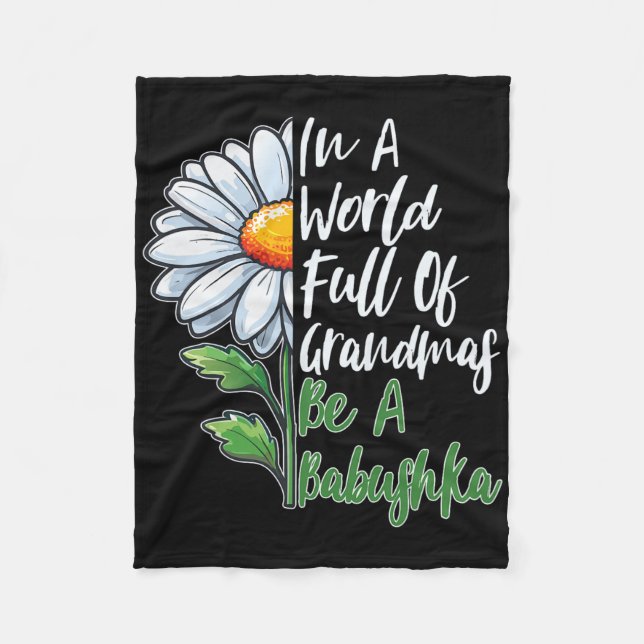 Couverture Polaire Dans Un Monde Plein De Grandmas Soyez Un Russe Byb (Devant)