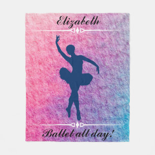 Couverture Polaire Danse Ballet toute la journée Custom Ballerina