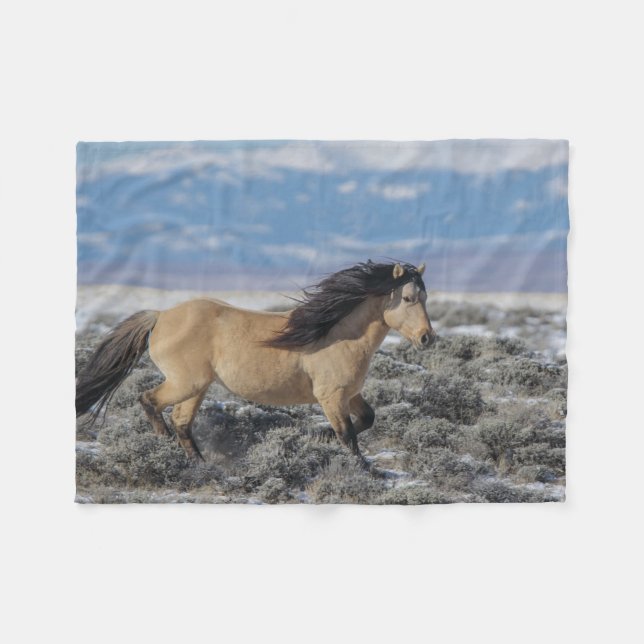 Couverture Polaire Danse dans la neige (Devant (Horizontal))