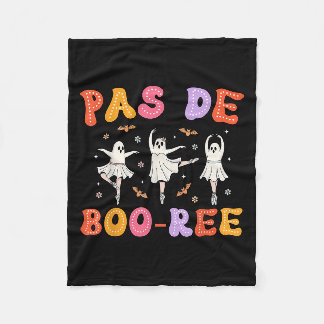 Couverture Polaire Danse d'Halloween Pas De Boo-rée Ghost Ballet (Devant)