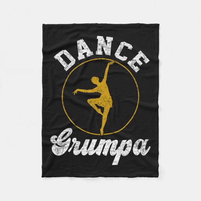 Couverture Polaire Danse Grumpa Danse Amant Fête des Pères  (Devant)