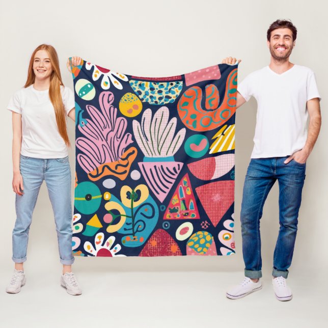 Couverture Polaire Danse Whimsical Garden (En situation)