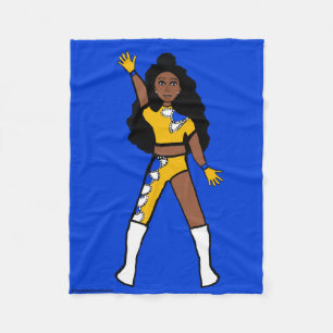 Couverture polaire Danseur Jaune & Bleu 2