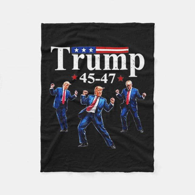 Couverture Polaire Dansons comme personne ne regarde Trump 2 janvier (Devant)