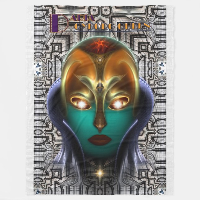 Couverture polaire Daria Cyborg Queen Tech (Devant)