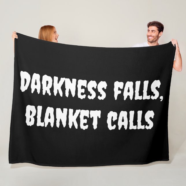 Couverture Polaire Darkness Falls, Appels Blanches Halloween (En situation)