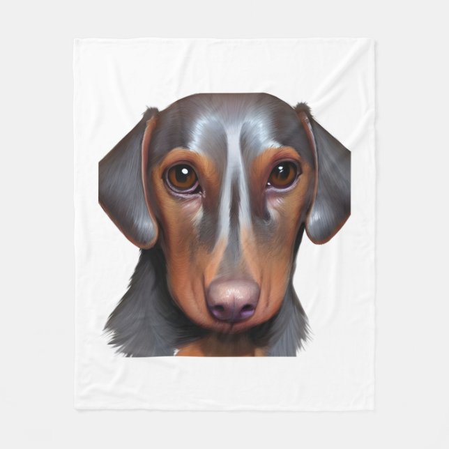 Couverture Polaire Darling Dachshund (Devant)