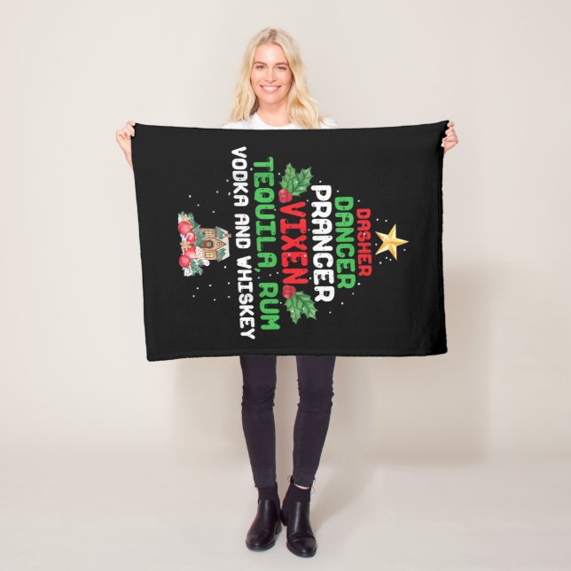 Couverture Polaire Dasher Arbre Danseur Vixen Tequila Whiskey (En situation)