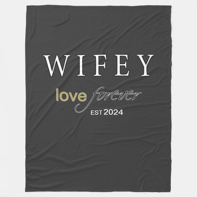 Couverture Polaire Date d'inscription de Wifey Eternal Love personnal (Devant)