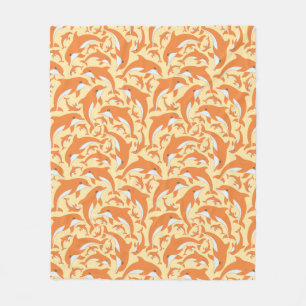 Couverture Polaire Dauphins mignons