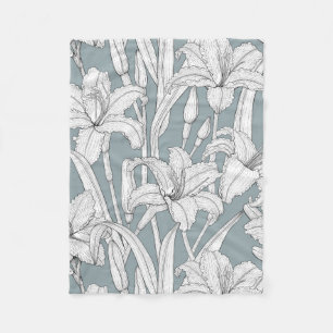 Couverture Polaire Daylilies