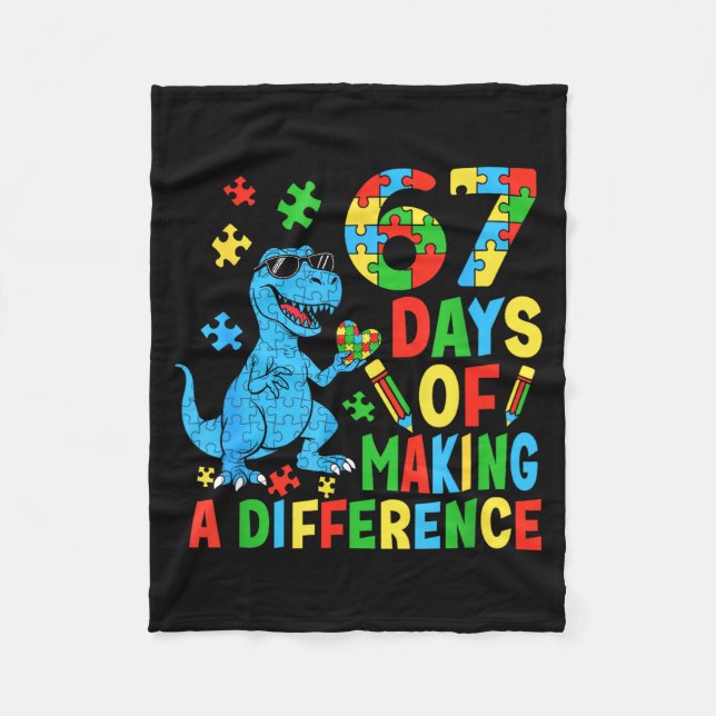 Couverture Polaire Days Of Making A Difference Dinosaur Autism Teache (Devant)