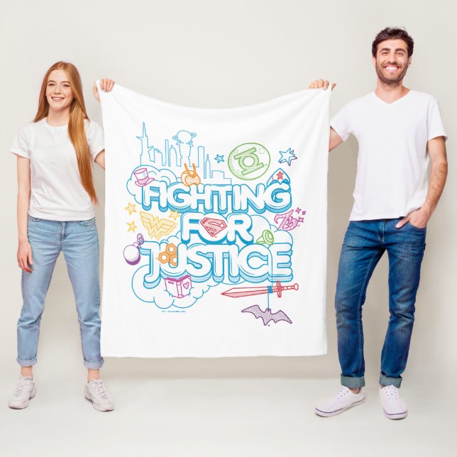 Couverture Polaire DC Super Hero Girls Fighting For Justice (En situation)