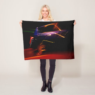 couverture polaire de danse de voiture violette